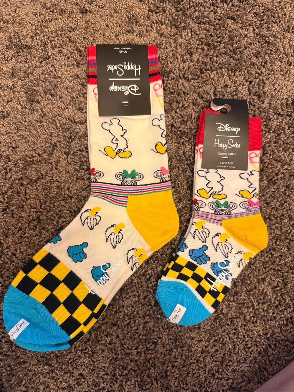 New Happy Socks x Disney mickey mommy and me socks
